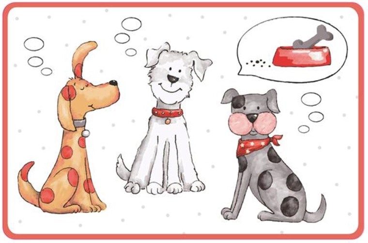 Suport de masă din plastic Toro cu motiv pisică și câine 44 × 28,5 cm