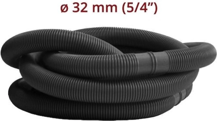 Furtun de piscină la metru 32 mm (5/4") negru – 1 m