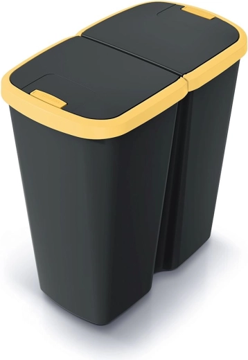 Coș de gunoi Compacta Q Duo 45 l cu două capace