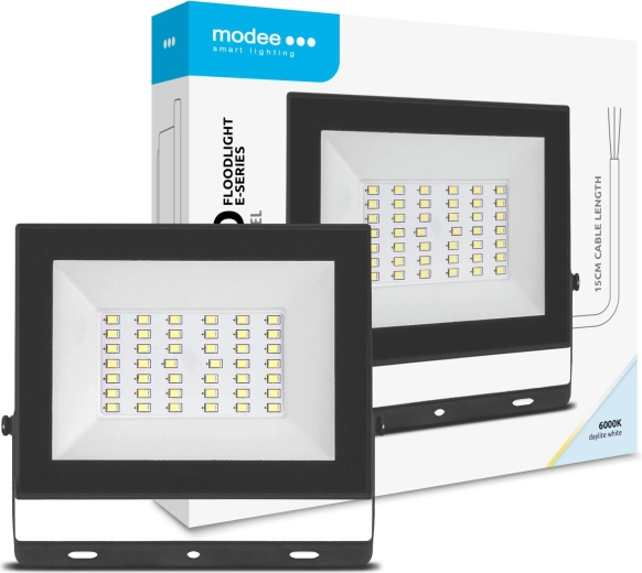 Proiector LED MODEE E‑Series Slim 30 W, 2400 lm, 120°, alb rece