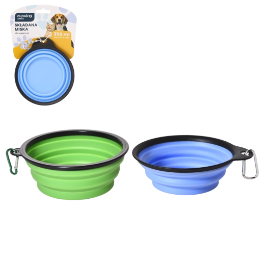 Bol pliabil din silicon pentru câini și pisici 350 ml