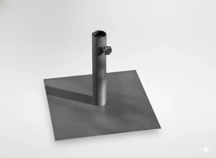Suport metalic pentru umbrelă 40 × 40 cm gri