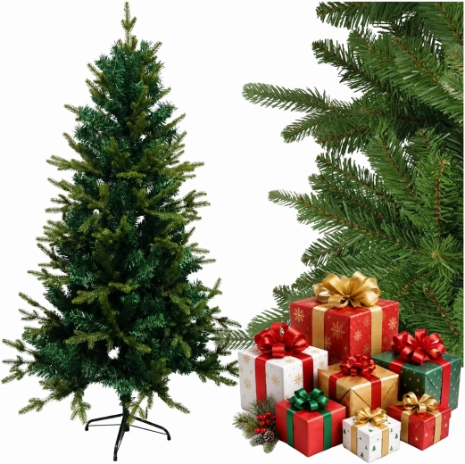 Brad artificial de Crăciun Premium verde, 220 cm, cu suport