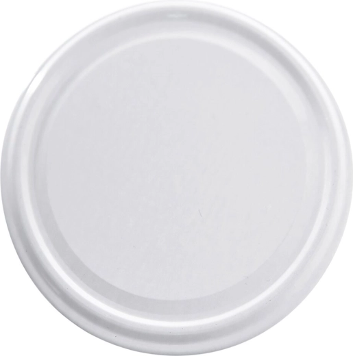 Capac metalic cu filet 89 mm, alb