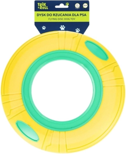 Disc pentru câini galben-verde