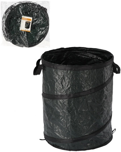 Coș de grădină pliabil 100 l verde cu mânere