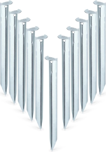 Țăruși metalici pentru cort 23 cm – set 10 buc