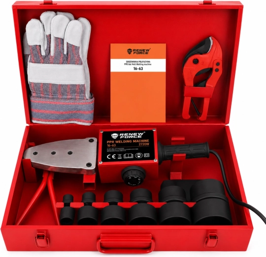 Set complet de 7 duze 16–63 mm în valiză metalică