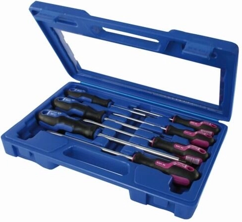 Set șurubelnițe PROFI, 7 piese, pozidriv și drepte, în servietă