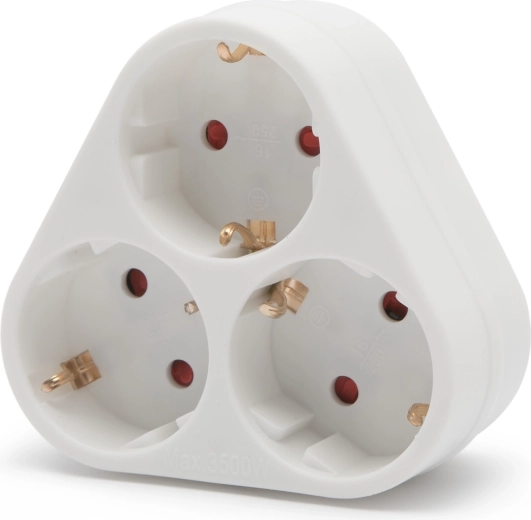 Adaptor cu 3 prize Schuko