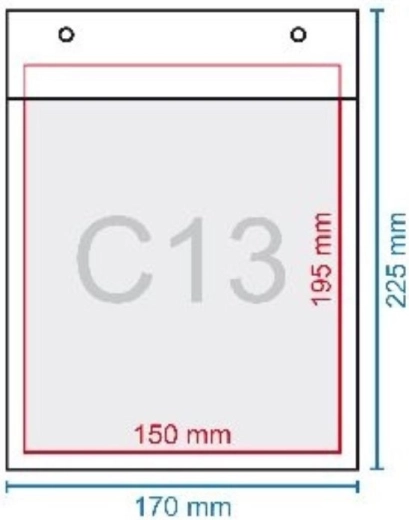 Plic cu bule C13 170 × 225 mm AROFOL