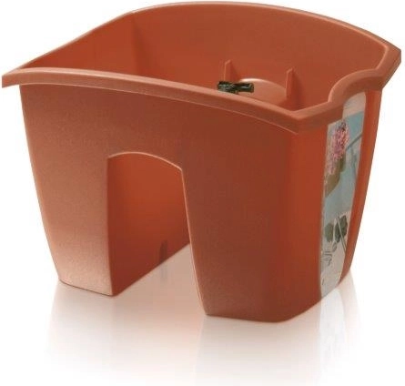 Ghiveci pentru balustradă Crown 24,2 cm – teracotă