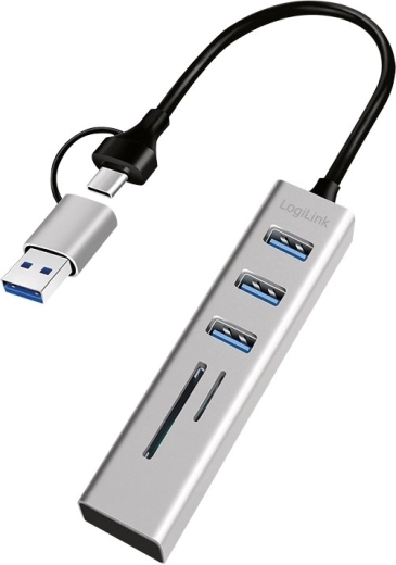 Două conectori în pachet: USB‑C și USB‑A