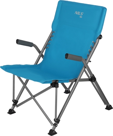 Scaun de camping pliabil NILS Camp albastru