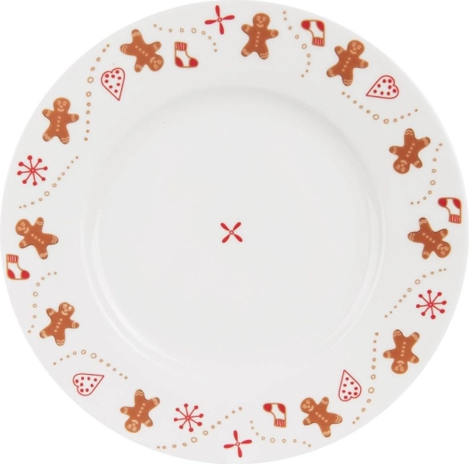 Farfurie de desert din porțelan cu motiv de Crăciun Orion, 20 cm