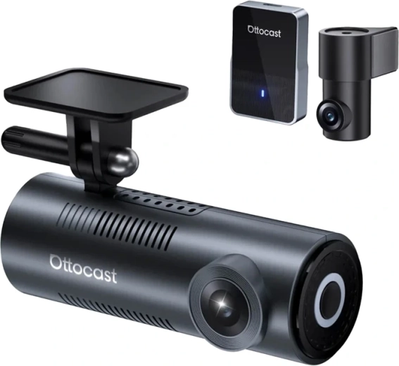 Cameră auto Ottocast Ottosafe cu Apple CarPlay și Android Auto wireless