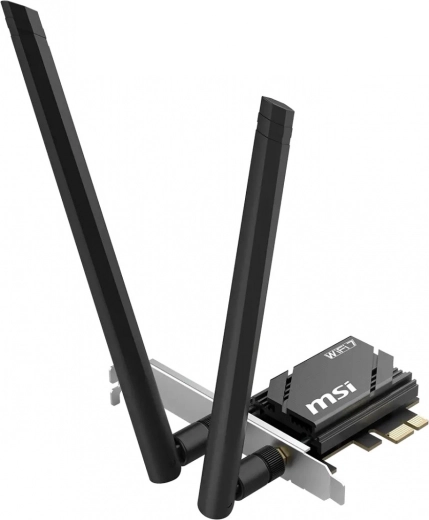 Placă de rețea MSI Herald BE6500 WiFi 7 PCIe