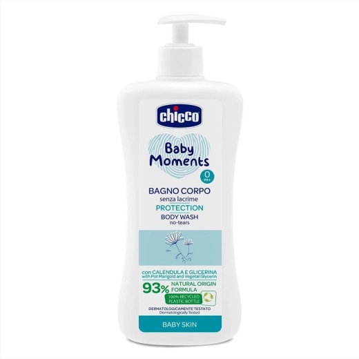 Gel de duș pentru copii Chicco Baby Moments Protection 500 ml