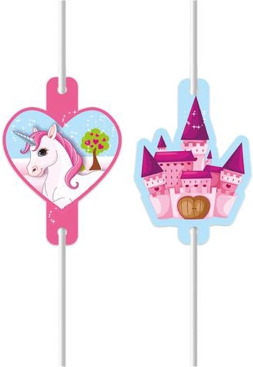 Paie din hârtie cu Unicorn, 4 buc