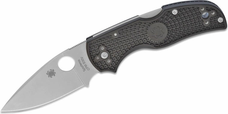 Spyderco Native 5 cuțit de buzunar 7,5 cm, satin, FRN negru