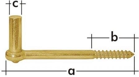 Suport pivot 13 × 106 mm din oțel galvanizat