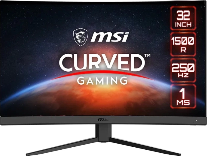 Monitor de gaming curbat 31,5" FHD 250 Hz – negru
