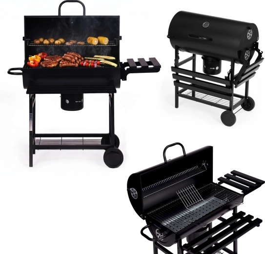 Grătar de grădină pe cărbune cu capac și termometru MULTIGARDEN