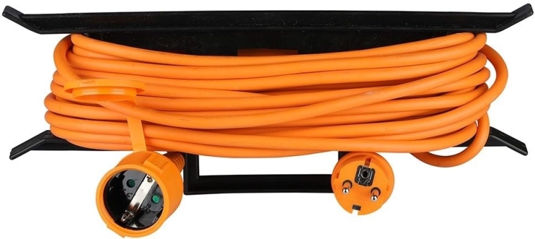 V-TAC cablu prelungitor de exterior pe tambur 15 m, 16 A, IP44 cu capac