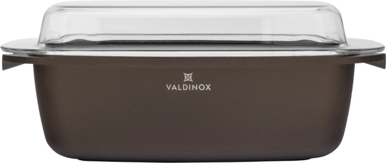 Valdinox Aurum tavă dreptunghiulară pentru friptură cu capac 32 × 21 cm, 5,7 l