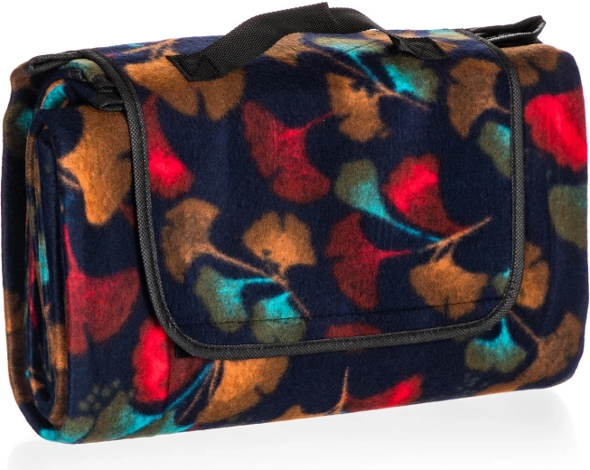 Pătură de camping și picnic 170 × 140 cm din fleece cu strat izolator