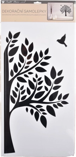 Autocolant de perete Copac negru 32 × 60 cm