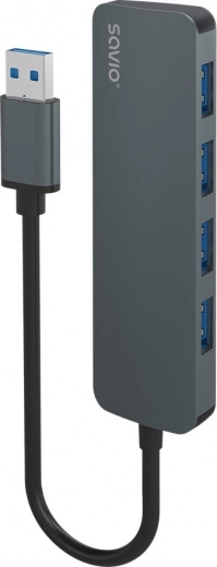 Savio hub USB cu 4 porturi 3.1 Gen 1 (USB‑A)