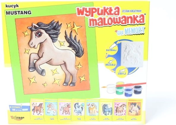 Mirage Hobby pictură 3D – Ponei mustang + memorie