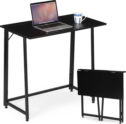 Birou pliabil MODERNHOME 80 × 45 cm, negru