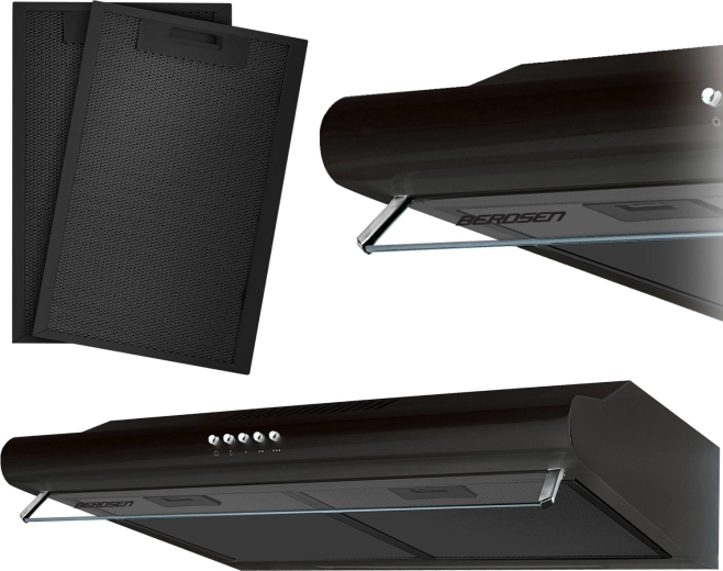 Hota sub dulap 50 cm BERDSEN BE-10A neagră