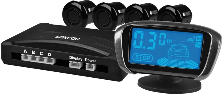 Senzori de parcare Sencor cu afișaj LCD wireless