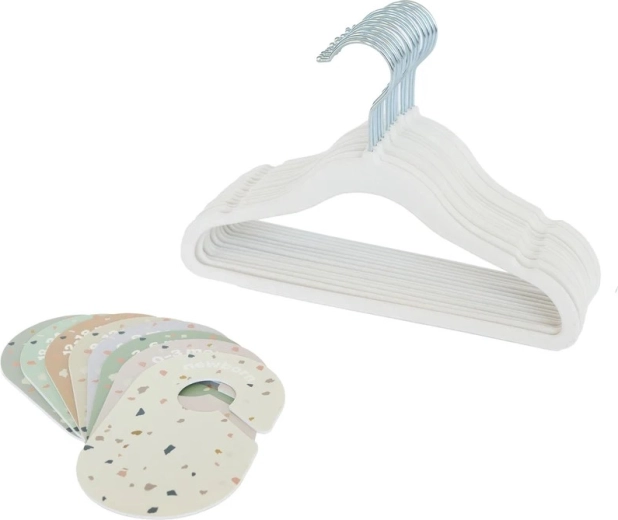 3 Sprouts set de umerașe și separatoare pentru dulap cream/terrazzo
