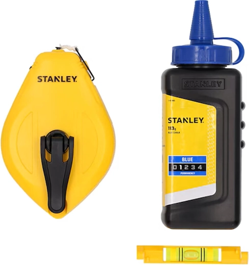 Sfoară de trasat cu cretă și nivelă cu fir Stanley 30 m