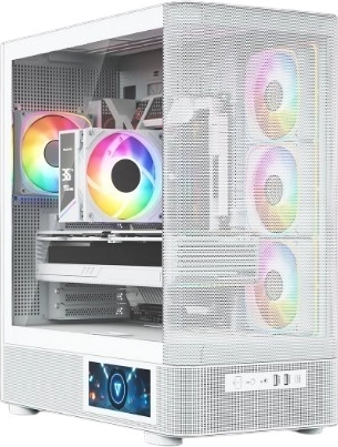 Carcasă PC MODECOM Volcano AQ400 ARGB Midi Tower albă