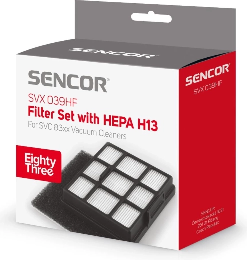 Set de filtre Sencor pentru aspiratoarele SVC 83x