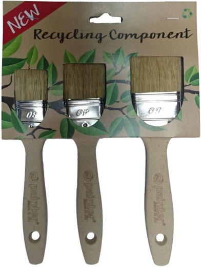 Set de pensule plate pentru vopsit ECO RECYCLING 30/40/50 mm