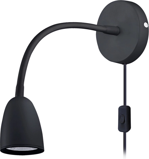 Lampă de perete LED Solight cu reglare a intensității, 4 W, 280 lm, 3000 K, neagră