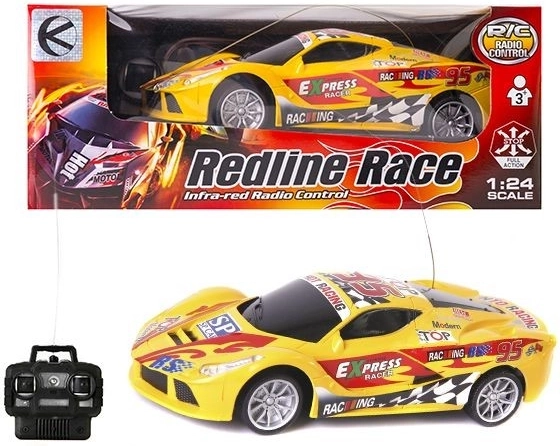 Mașină sport RC colorată cu telecomandă - 1 bucată