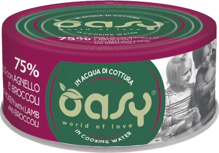 Oasy More Love pui cu miel și broccoli 70 g