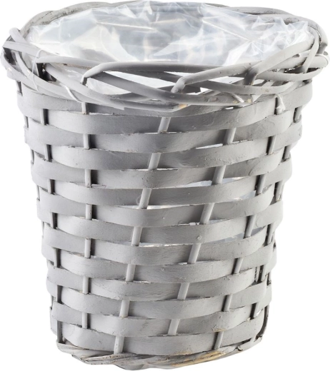 Aspect natural din nuiele în gri