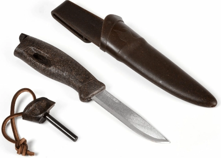 Light My Fire Swedish FireKnife Cocoshell cuțit cu amnar și teacă, maro