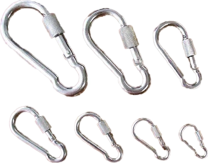 Carabină cu piuliță 120–140 mm Zn, capacitate de încărcare 400 kg (5 buc.)