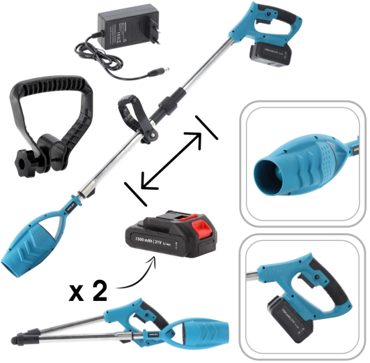 Suflantă de frunze cu acumulator 21 V 380 W