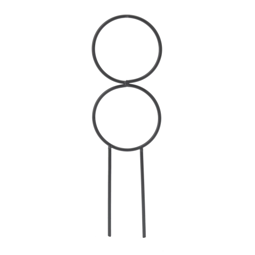 Set de suporți metalici pentru plante de interior 12 × 40 cm, verde, 3 buc