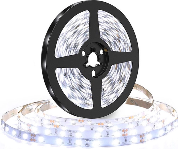 Bandă luminoasă LED Solight 5 m, 120 LED/m, 10 W/m, 1100 lm/m, IP20, alb rece